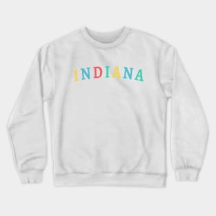 Colorful Indiana State Crewneck Sweatshirt